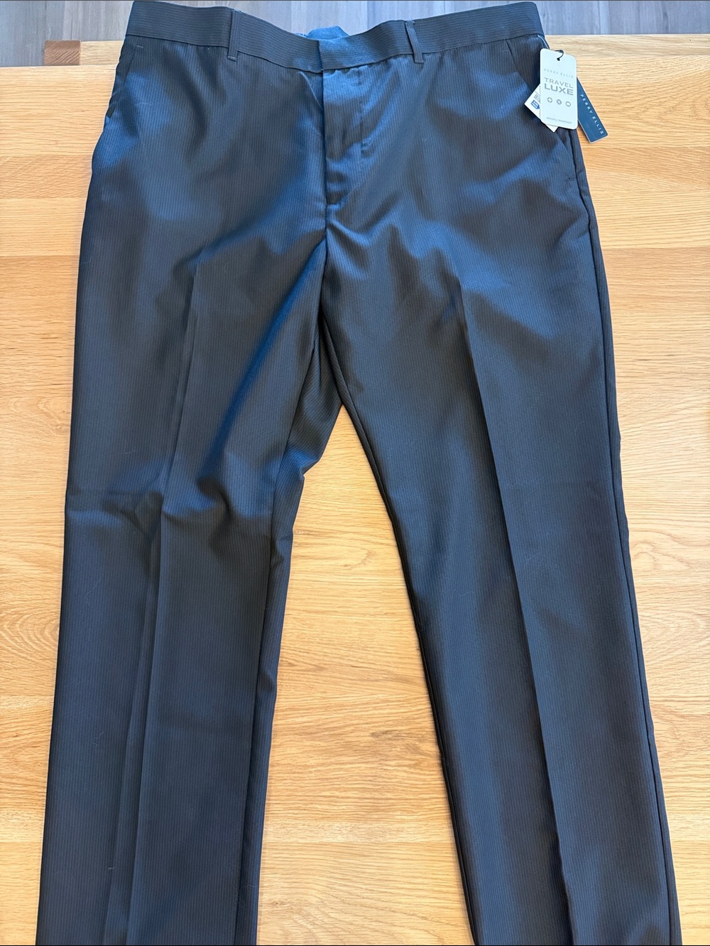 Perry Ellis Men's Dark Gray Dress Pants